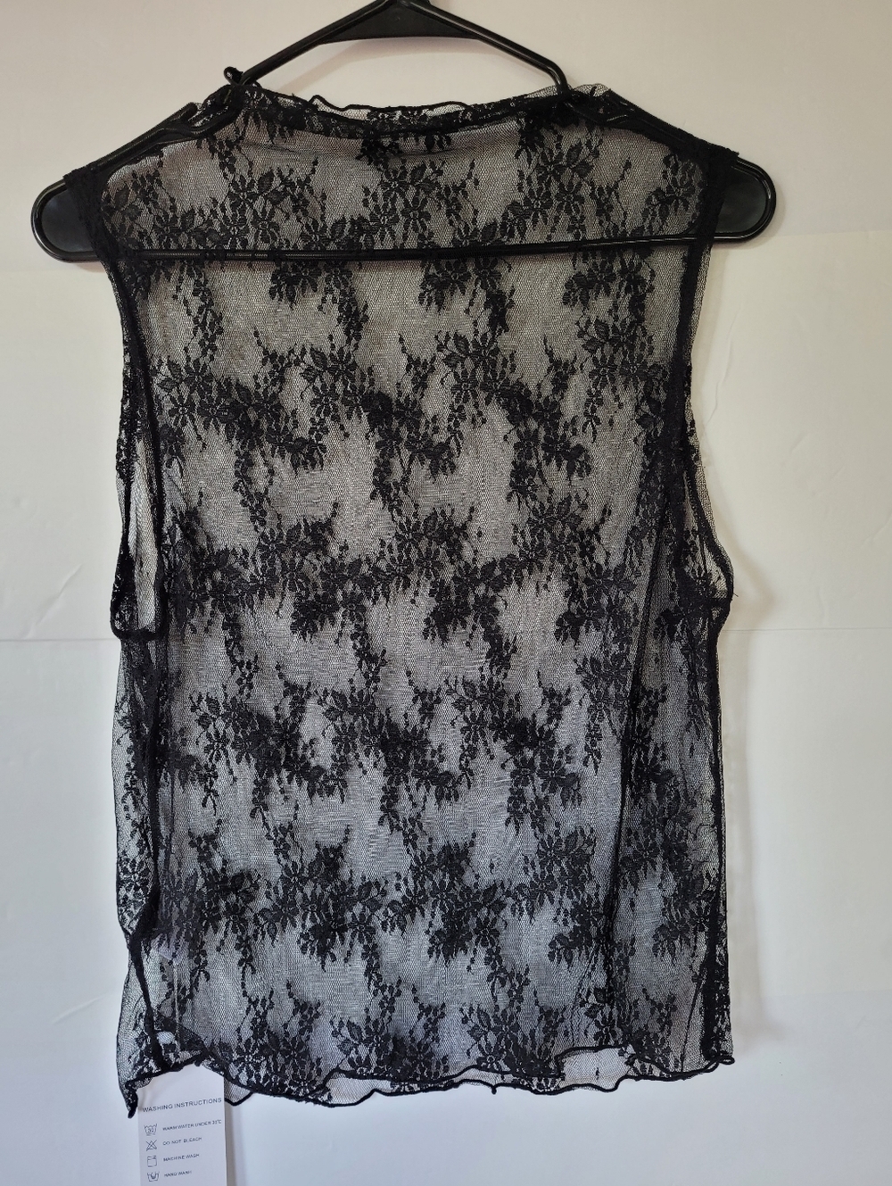NWT Nenoná Black Lace Lingerie Bodysuit XL Sheer Mesh Floral Sexy